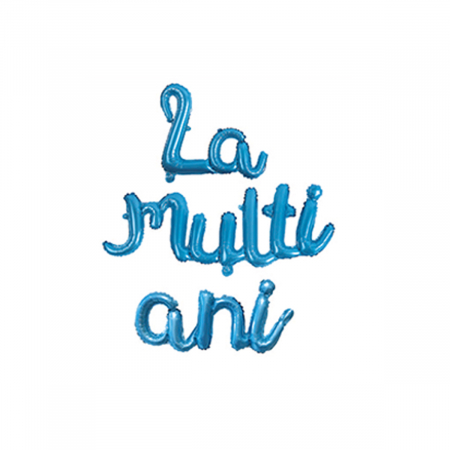 Baloane - Set 3 baloane din folie de aluminiu 'La multi ani' LM0701