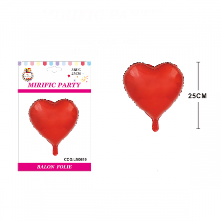 Baloane - Set 3 baloane din folie de aluminiu figurina ' Inima ' LM0619