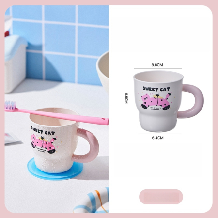 Set 2 cani pentru periutele de dinti 390 ml SHYE-7019 [17]