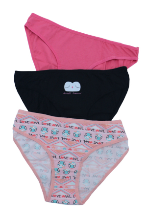 Chiloți clasici - Set 3 chiloti clasici din bumbac 35000-440