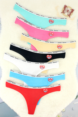 Chiloți tanga - Set 4 chiloti tanga din bumbac ADU-X2212