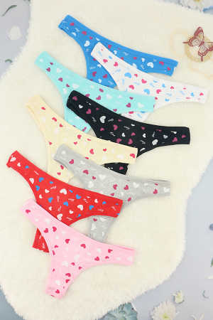 Chiloți tanga - Set 4 chiloti tanga din bumbac ADU-X2427