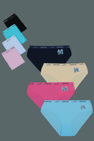 Chiloți clasici - Set 4 chiloti clasici din bumbac TANG-A9389