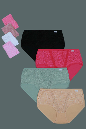 Chiloți clasici - Set 3 chiloti clasici din bumbac TANG-A3734