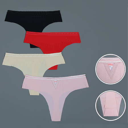 Chiloți tanga - Set 3 chiloti tanga din poliamida TANG-A4523