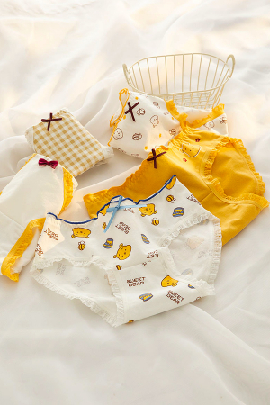 Chiloți clasici - Set 3 chiloti clasici din bumbac XWH-0758