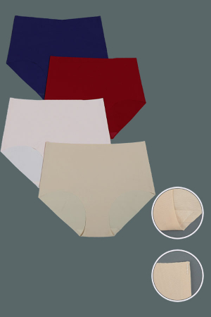 Chiloți clasici - Set 3 chiloti clasici cu talie inalta fara cusaturi TANG-A4343