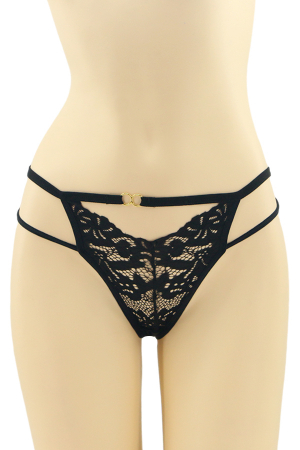 Chiloți sexy - Set 3 chiloti sexy tanga din bumbac ADU-X1860