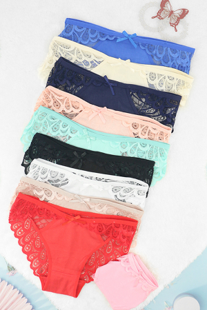 Chiloți clasici - Set 3 chiloti sexy din bumbac ADU-X2183