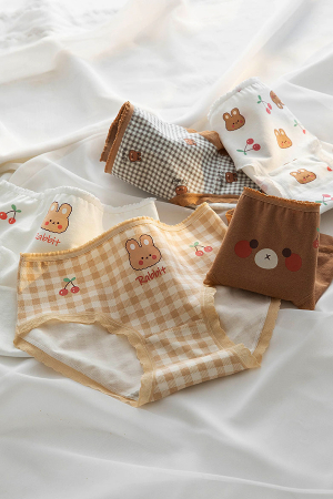 Chiloți clasici - Set 3 chiloti clasici din bumbac XWH-0115