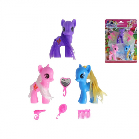 Jucării - Set 3 figurine cu ponei 103976