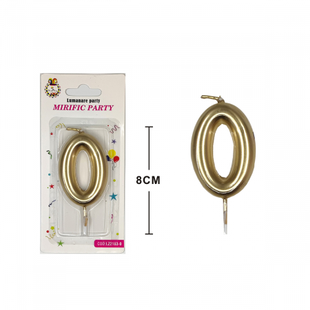 Accesorii party - Lumanare aniversara pentru tort 8 cm LZ2183