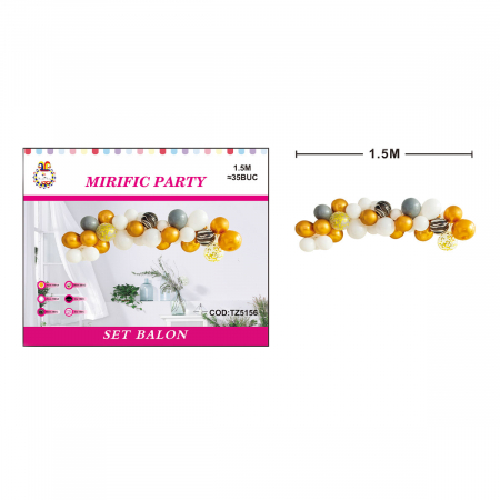 Articole party - Set 35 baloane pentru aranjament tip semiarcada 1.5 m TZ5156