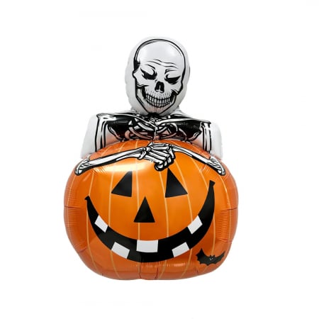 Articole party - Balon folie pentru decor Halloween ' Dovleac infricosator ' 53 x 78 cm LY-2439-18