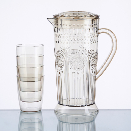 Set 4 pahare 250 ml si carafa 2000 ml SHYE-6125-4maro [12]