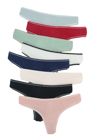 Chiloți tanga - Set 4 chiloti tanga din bumbac TANG-A3175