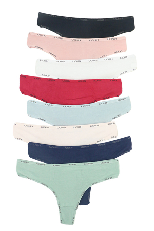 Chiloți tanga - Set 4 chiloti tanga din bumbac TANG-A3166