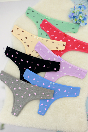 Chiloți tanga - Set 4 chiloti tanga din bumbac ADU-X0632
