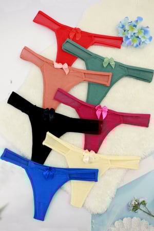 Chiloți tanga - Set 3 chiloti tanga din bumbac ADU-X0751