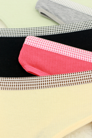 Chiloți tanga - Set 4 chiloti tanga din bumbac ADU-X0628