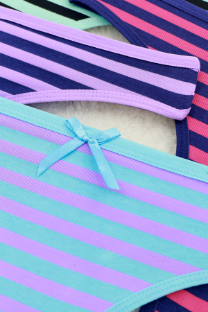 Chiloți tanga - Set 4 chiloti tanga din bumbac ADU-X2436
