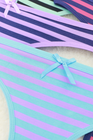 Chiloți tanga - Set 4 chiloti tanga din bumbac ADU-X2436