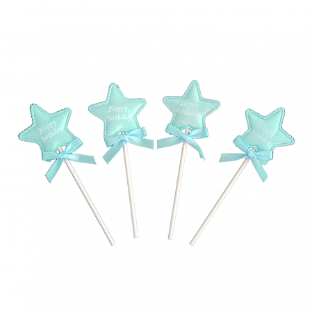 Accesorii party - Set 4 decoratiuni pentru tort ' Happy Birthday ' QT9534