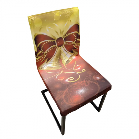 Articole pentru sărbători - Set 4 huse universale pentru scaun, model Craciun 6220-45C