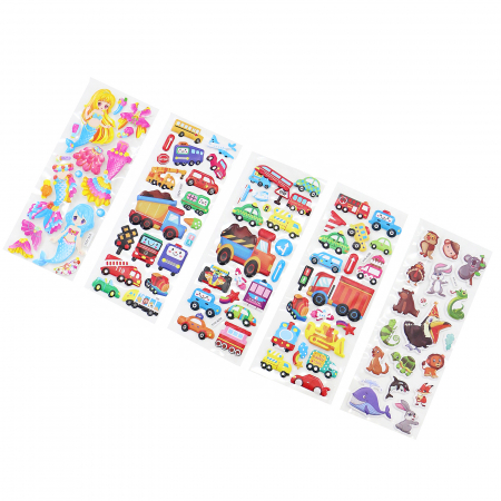 Jucării - Set 5 planse stickere decorative de perete AST006
