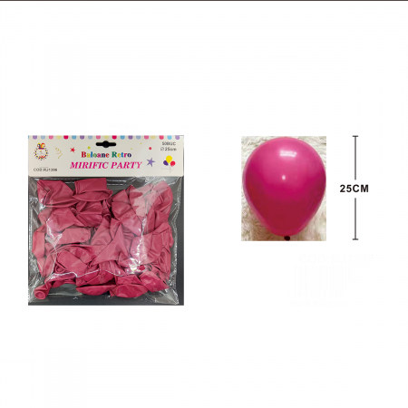 Baloane - Set 50 baloane din latex pentru petrecere 25 cm RJ1396