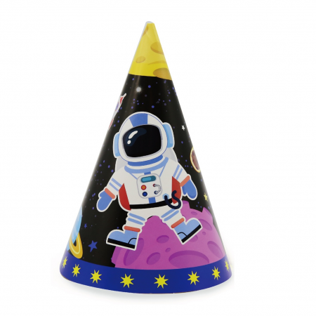 Accesorii party - Set 6 coifuri pentru petrecere ' Astronaut ' 20 x 13.5 cm PZ3104