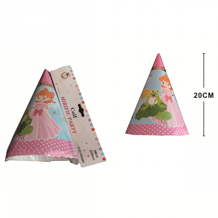Accesorii party - Set 6 coifuri pentru petrecere ' Broscuta ' 20 cm PZ3481