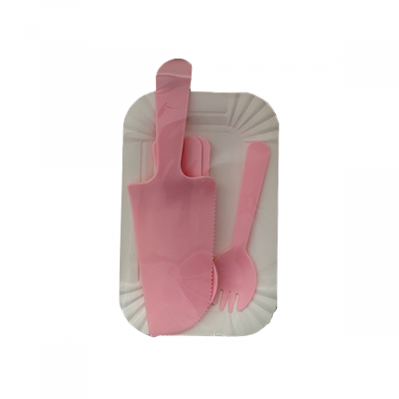 Articole party - Set spatula si furculite pentru tort 11 piese QT9413