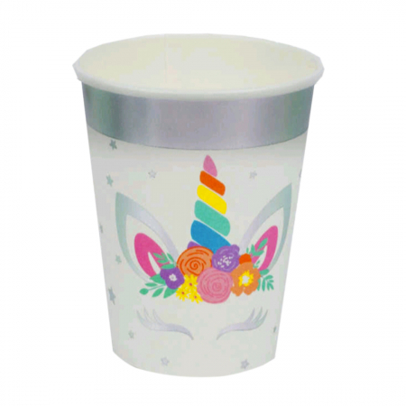 Tacâmuri - Set 6 pahare pentru petrecere ' Unicorn ' 9 cm XXJ-BI0083