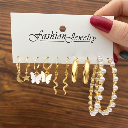 Accesorii - Set 5 perechi de cercei A1223