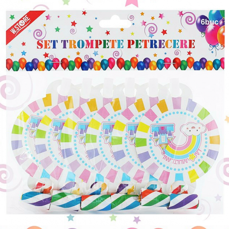Articole party - Set 6 suflatori ' La multi ani ' 063550