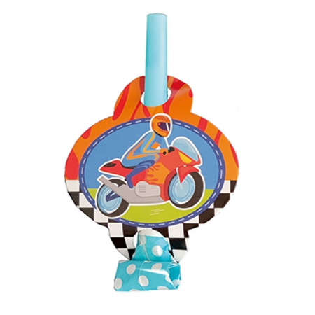 Accesorii party - Set 6 suflatori pentru petrecere 8.5 x 13 cm QT9749