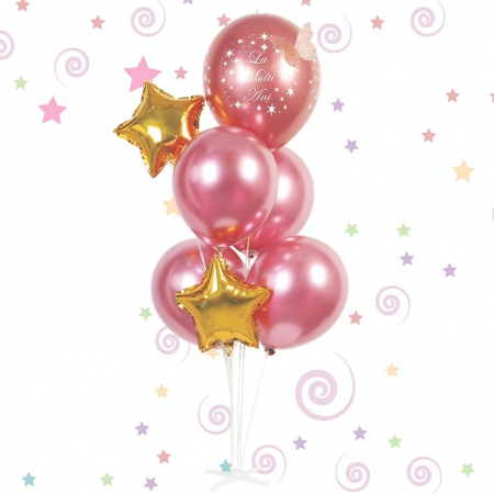 Articole party - Set 7 baloane aniversare cu suport 058649