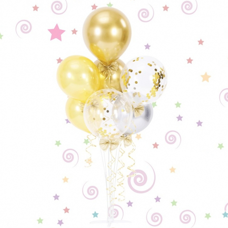 Articole party - Set 7 baloane aniversare cu suport 064133