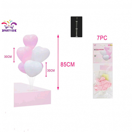 Articole party - SET 7 BALOANE INIMI FA0251