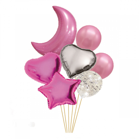 Articole party - Set aranjament 7 baloane din folie 55 cm  TZ5143