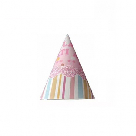 Accesorii party - Set 8 coifuri pentru petrecere ' La multi ani ' 21 x 13.5 cm PZ3130