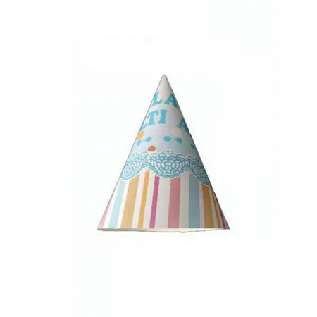 Accesorii party - Set 8 coifuri pentru petrecere ' La multi ani ' 21 x 13.5 cm PZ3131