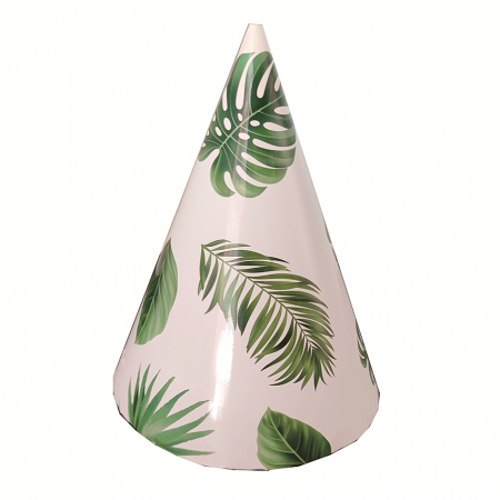 Articole party - Set 8 coifuri pentru petrecere ' Frunze ' 21 x 13.5 cm PZ3271