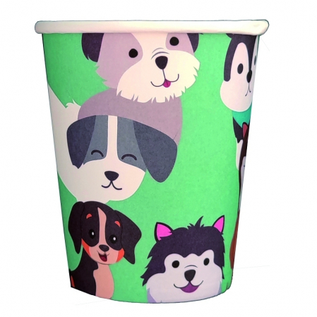 Accesorii party - Set 8 pahare cu animale pentru petrecere PZ3253