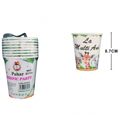Tacâmuri - Set 8 pahare pentru petrecere PZ3257