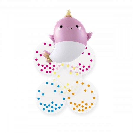 Articole party - Set aranjament 6 baloane figurina delfin 71 x 47 cm TZ5214