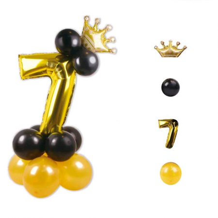 Baloane - Set aranjament 14 baloane cifra ' 7 ' FD0083