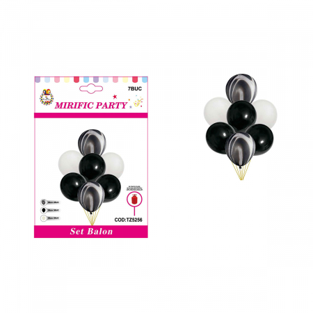 Baloane - Set aranjament 7 baloane latex 30 cm TZ5256