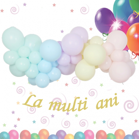 Baloane - Set aranjament 45 baloane colorate 058435